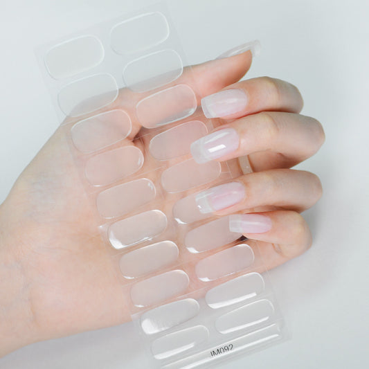 Sheer White Nails