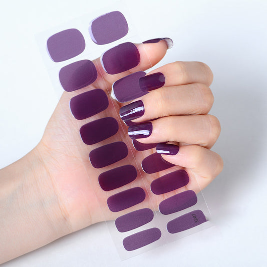 Grape Juice Sheer Purple Nails